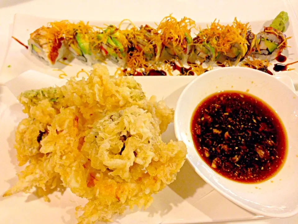 Dragon roll and veggies tempura|PhUnGさん