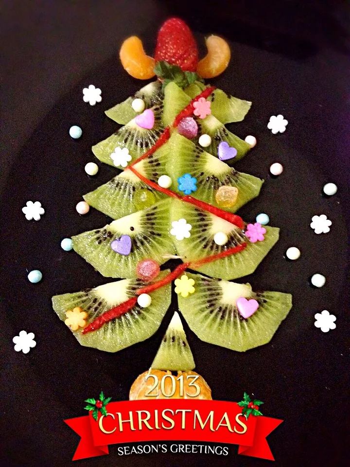 🎉 Kiwi Christmas tree 🎄|🍴melody🍛🎶さん