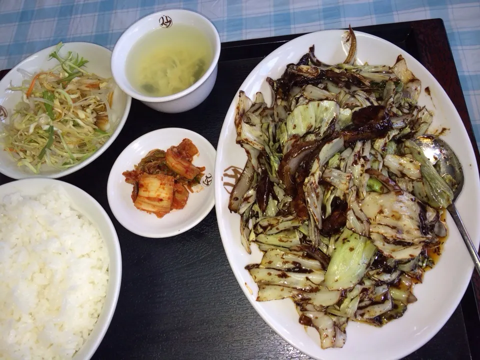 回鍋肉定食|そらまめさん