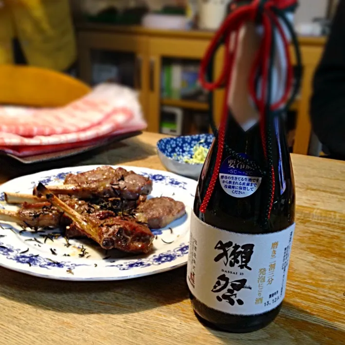 しゃぶしゃぶ、ラム肉の香草焼き、エビとアボカドのサラダ|Urushibata Kiyokaさん