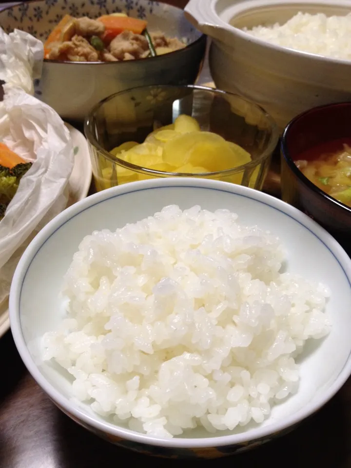 土鍋ごはんです。炊飯器より早く＆美味しく。何かの時の為にもぜひ一度☆|ゆんゆんゅんさん