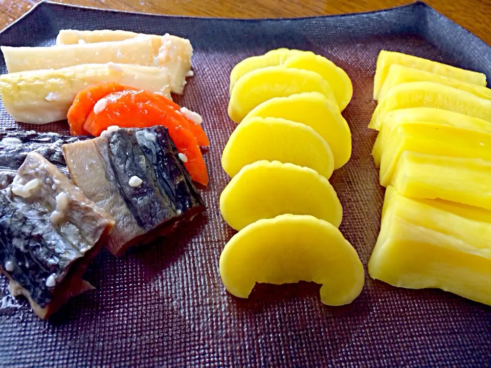 大根の麹漬けとにしん寿司(*^^*)|くみさんさん