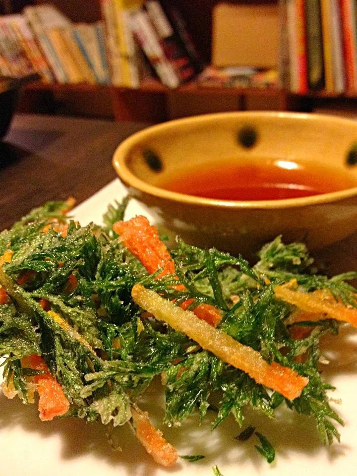 人参葉のかき揚げ|いずみさん