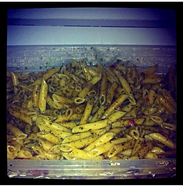 Snapdishの料理写真:Penne pesto beacon|geraldineさん