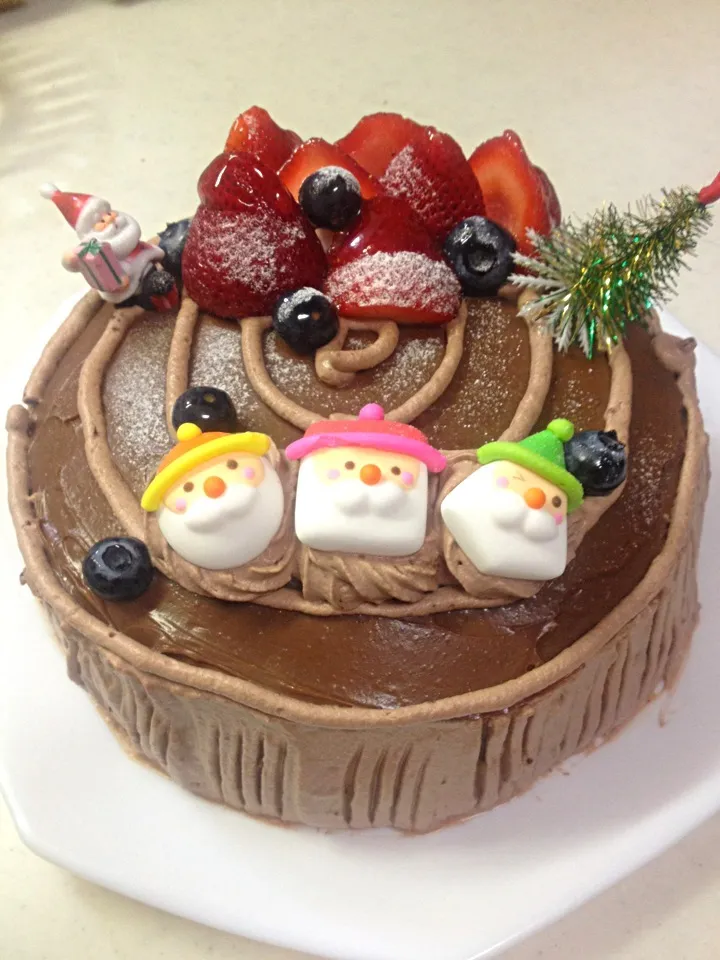 メリークリスマス♡切り株のケーキ(o^^o)|yukari.mさん