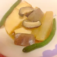 Snapdishの料理写真:大根と厚揚げの煮物（12/23）|macochonさん