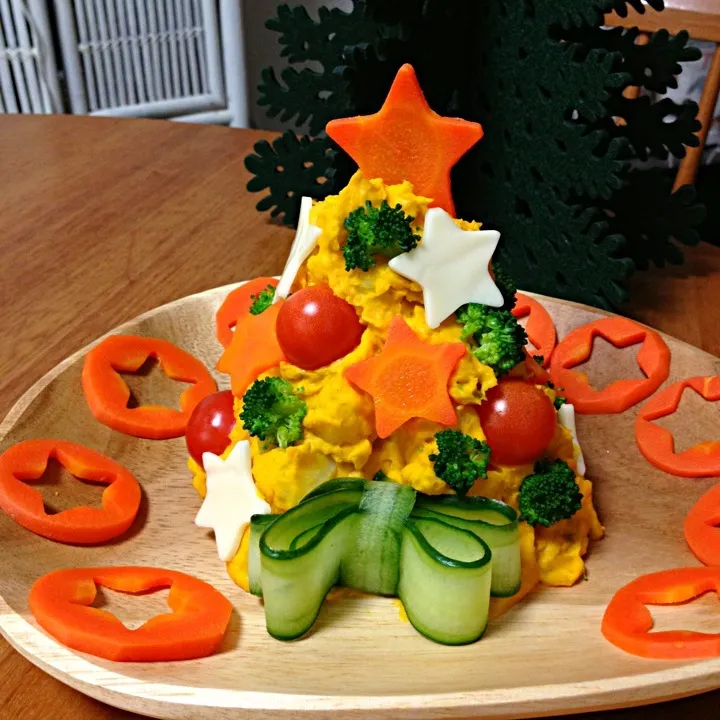 かぼちゃとクリームチーズのXmasツリー|パピランさん