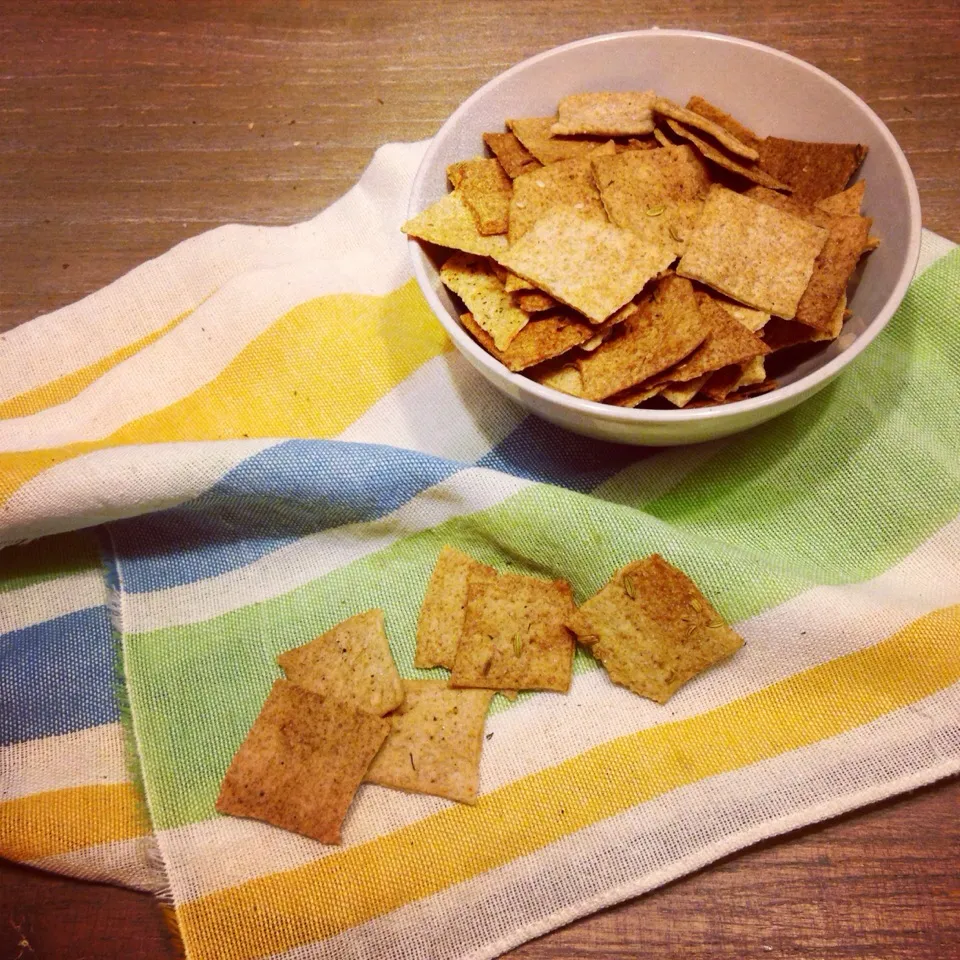 Homemade whole wheat crackers|sepidehさん