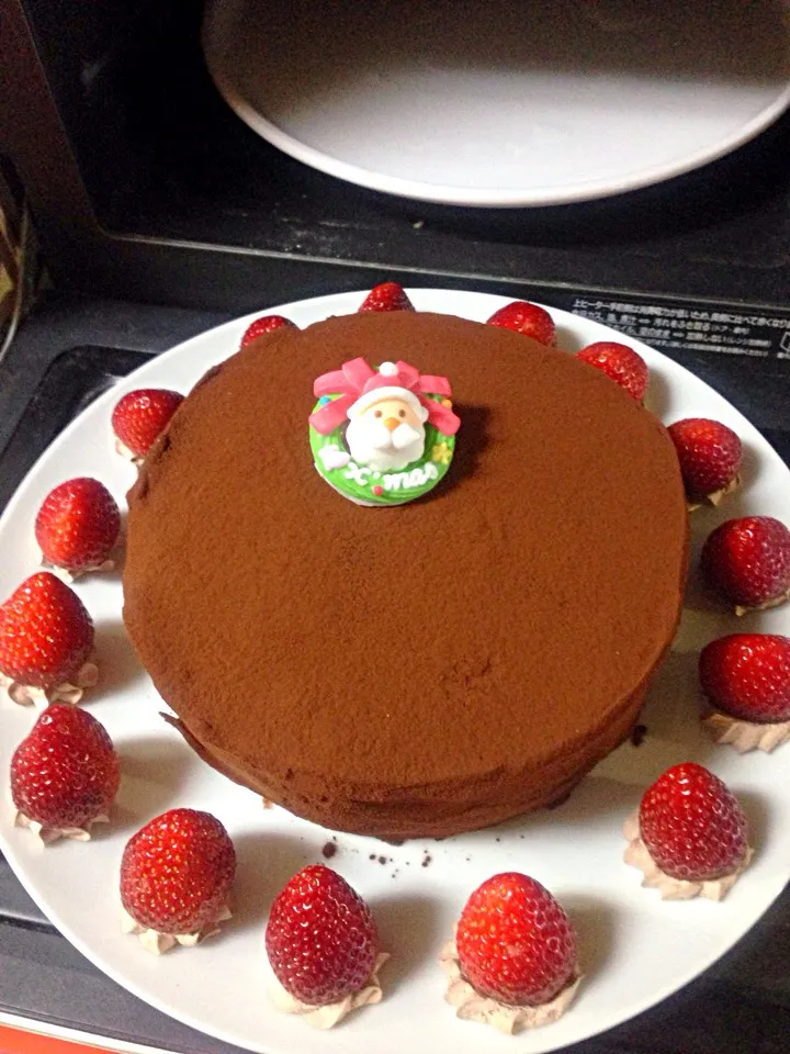 Snapdishの料理写真:手作りクリスマスケーキ|かさかさん