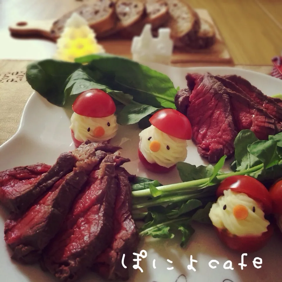 Snapdishの料理写真:tamaさんの料理 フライパンで簡単♡tama家の和風ローストビーフ|ぽにょ☆さん