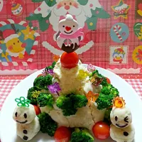 Snapdishの料理写真:クリスマスのポテトサラダ|Mami Kobayashiさん