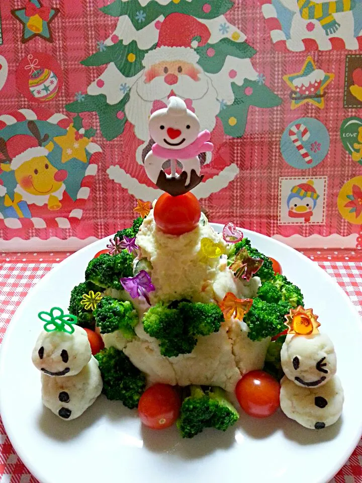 Snapdishの料理写真:クリスマスのポテトサラダ|Mami Kobayashiさん