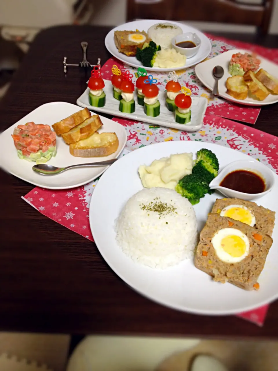 クリスマスイブの晩ご飯|mikaさん