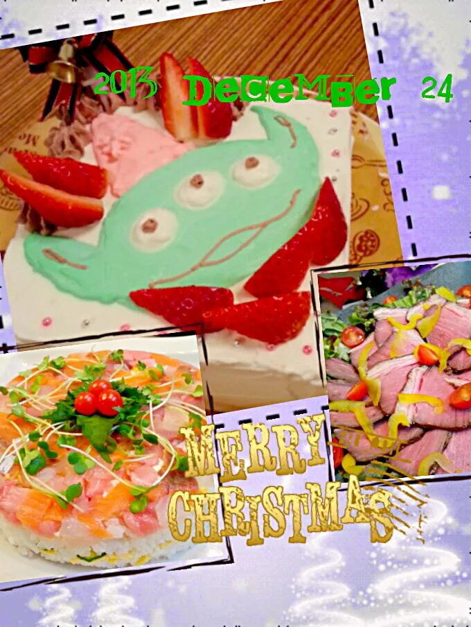 Snapdishの料理写真:エイリアンケーキでChristmas☆|sayachun2さん