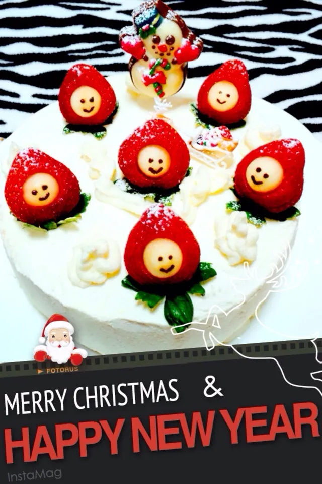 Snapdishの料理写真:クリスマスケーキ|hinaponさん