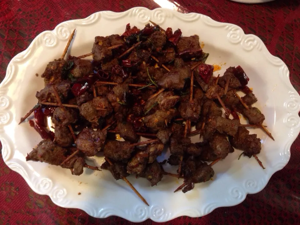 Toothpicks Spicy Lamb Satay|Kaung Koさん