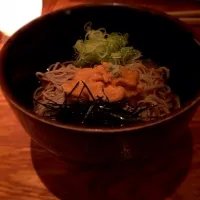 cold soba with uni|celia wangさん