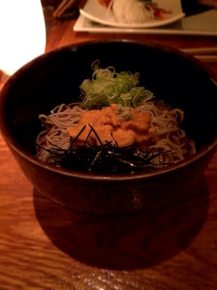 cold soba with uni|celia wangさん