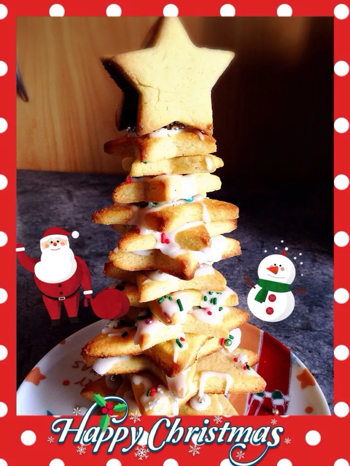 Biscuit Christmas tree|kazuko Tsujiさん