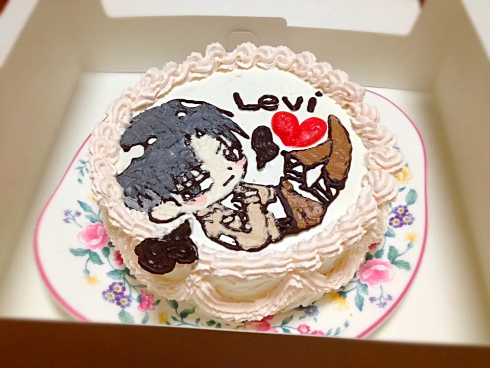 リヴァイ兵長誕生日ケーキ♥︎|玖牙( º﹃º *)さん