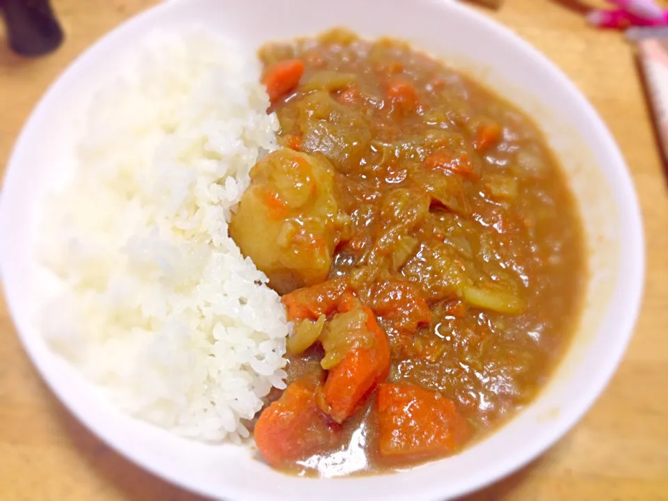 ポトフの残りでカレーライス|ドナルドさん