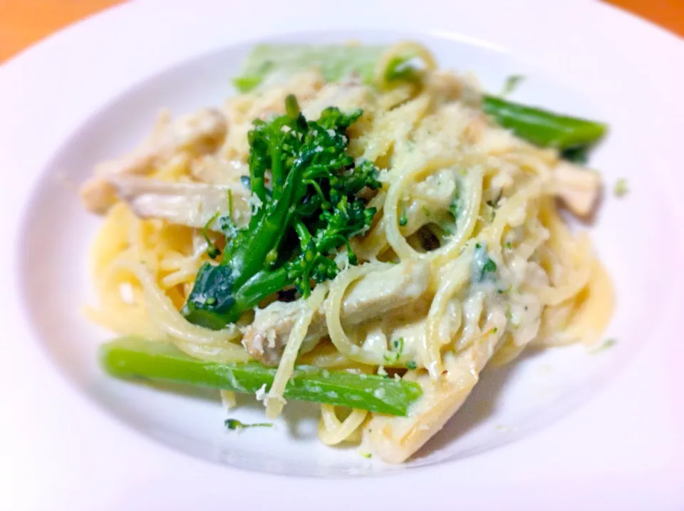 Scallops& stick broccoli pasta|Masakiさん