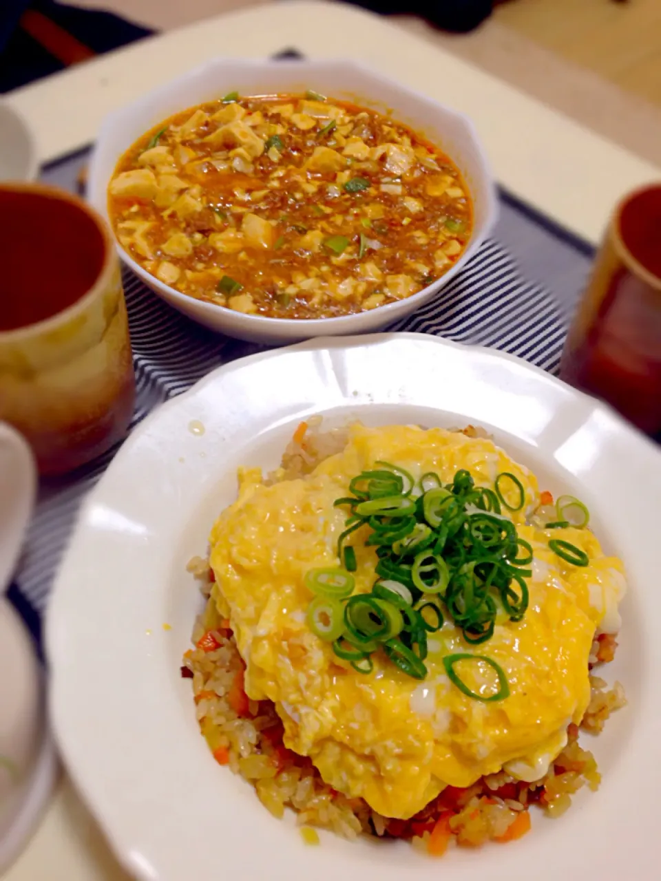 麻婆豆腐とあんかけチャーハン|Miraiさん