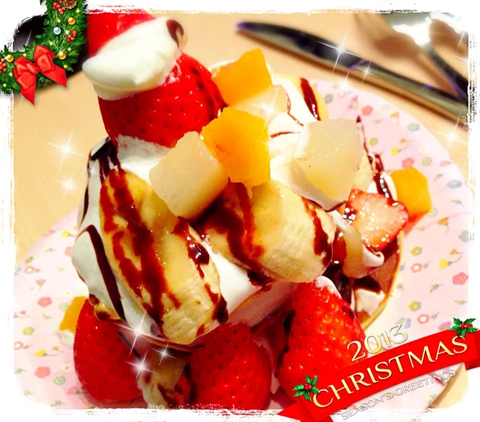 Snapdishの料理写真:Easy Pancake Tree🎄|Mtyさん