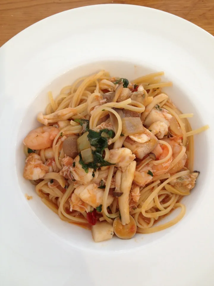 魚介tomato pasta|BBbさん