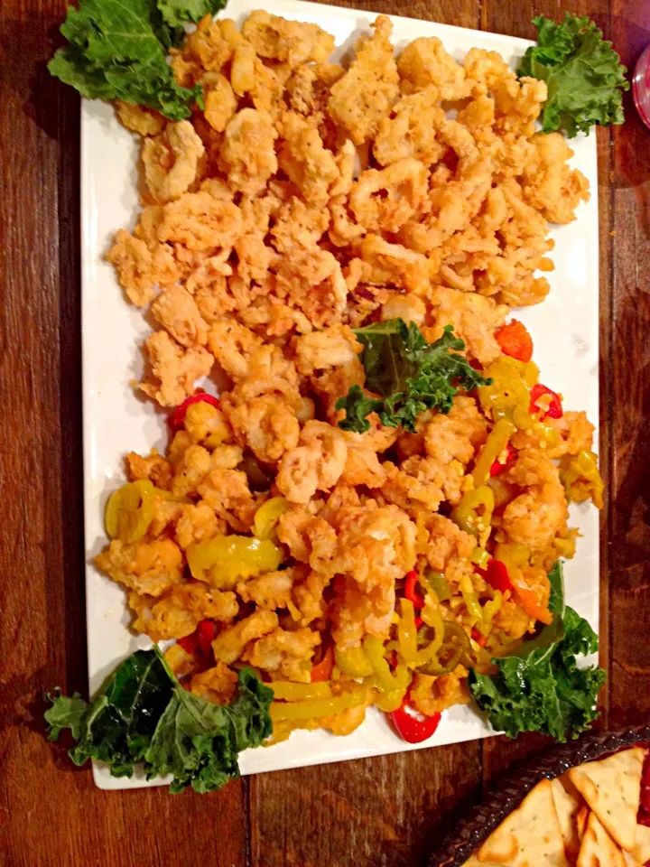 Calamari with sweet and hot peppers|danさん