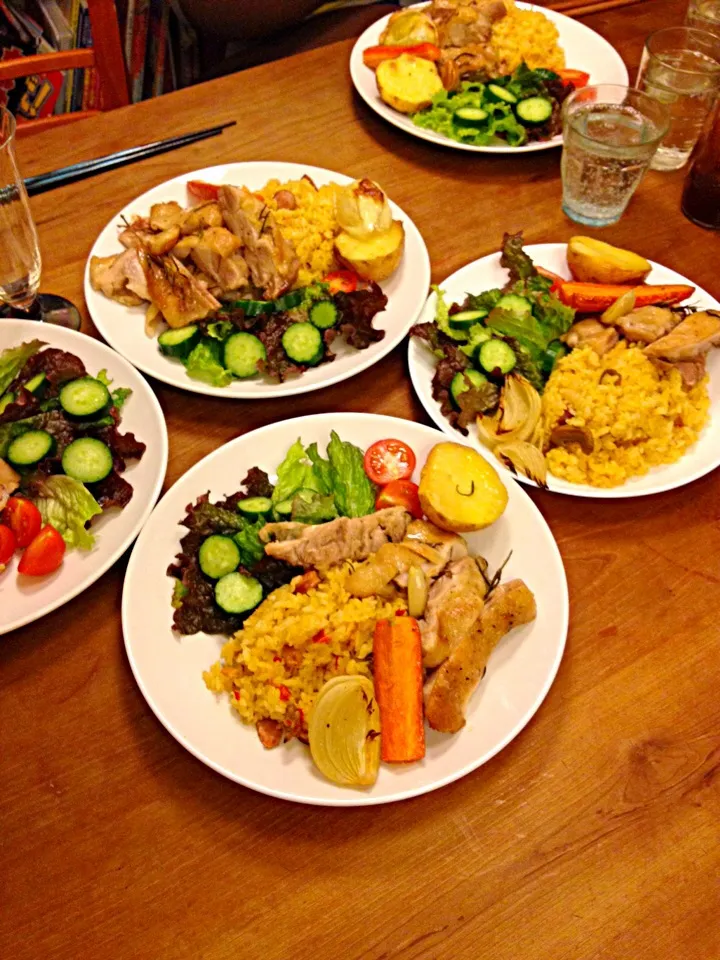 ハーブ🌿チキンプレート♪|hiromiさん