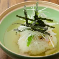 おせちリメイク 数の子の焼きおにぎり茶漬け風