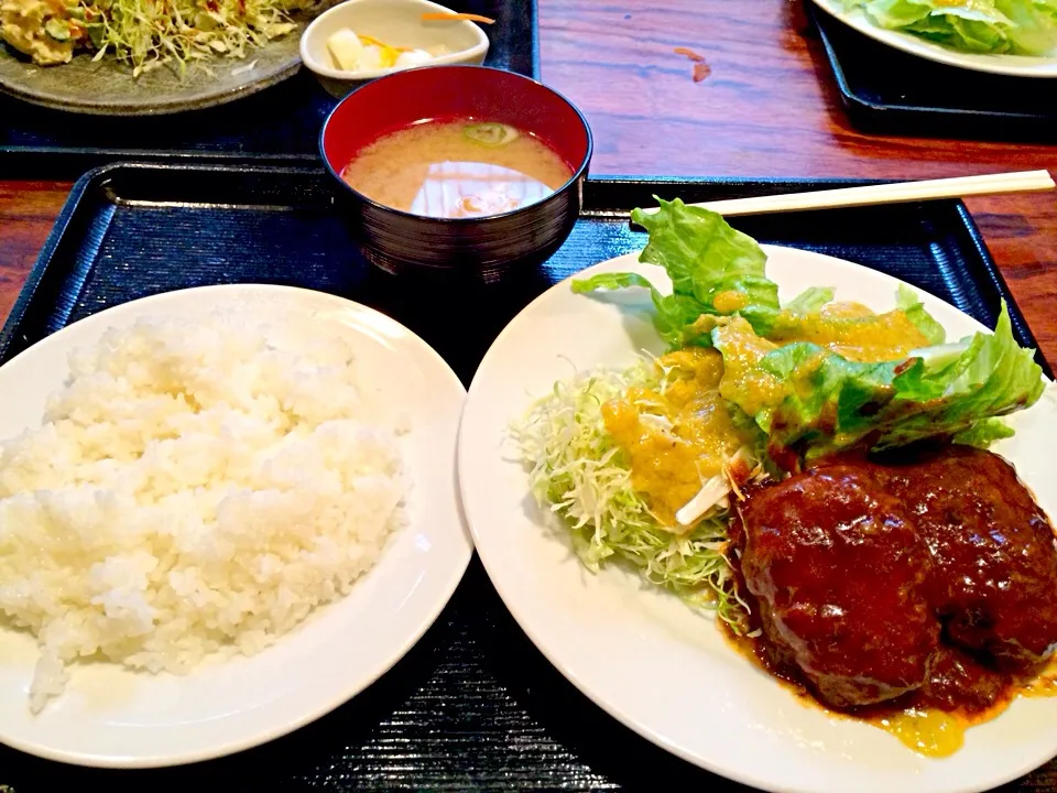 ハンバーグ定食|こんどう かずゆきさん