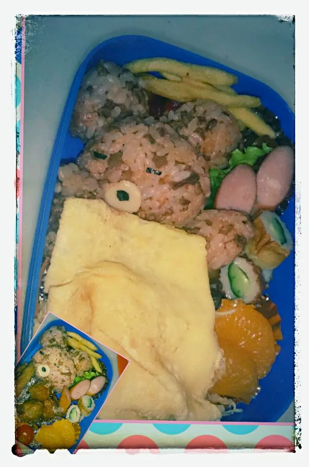 Snapdishの料理写真:くまのお昼寝お弁当|モミジさん