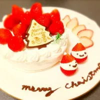 Snapdishの料理写真:クリスマスケーキ♡|ひかるさん