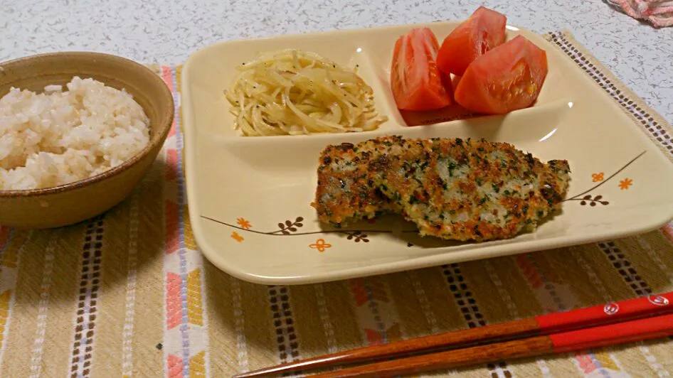 鯵の香草パン粉焼き|ろぐしいさん