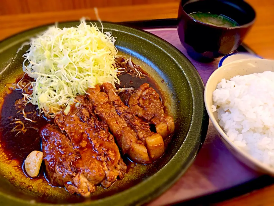 御在所SAのトンテキ定食|nanchikoさん