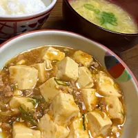 麻婆豆腐•中華風玉子スープ|そらひめさん