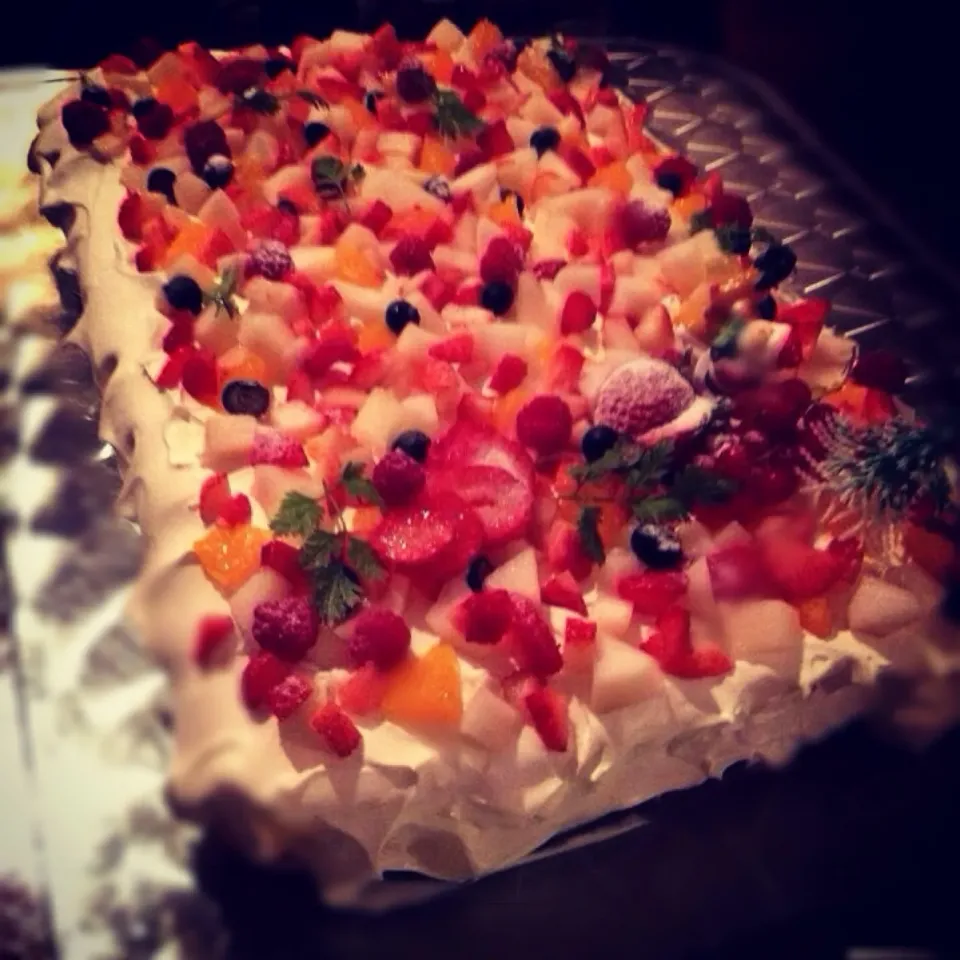 Fluits&Custard christmas cake☆|Etsuko Chelico Kawadaさん