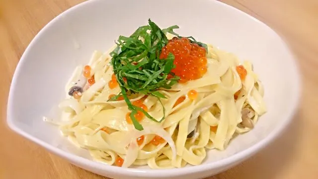 イクラと大葉のクリームパスタ♪|かよさん