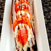 Snapdishの料理写真:Ahi Tuna Caprese with balsamic reduction...|Chef Moussa Salloukhさん