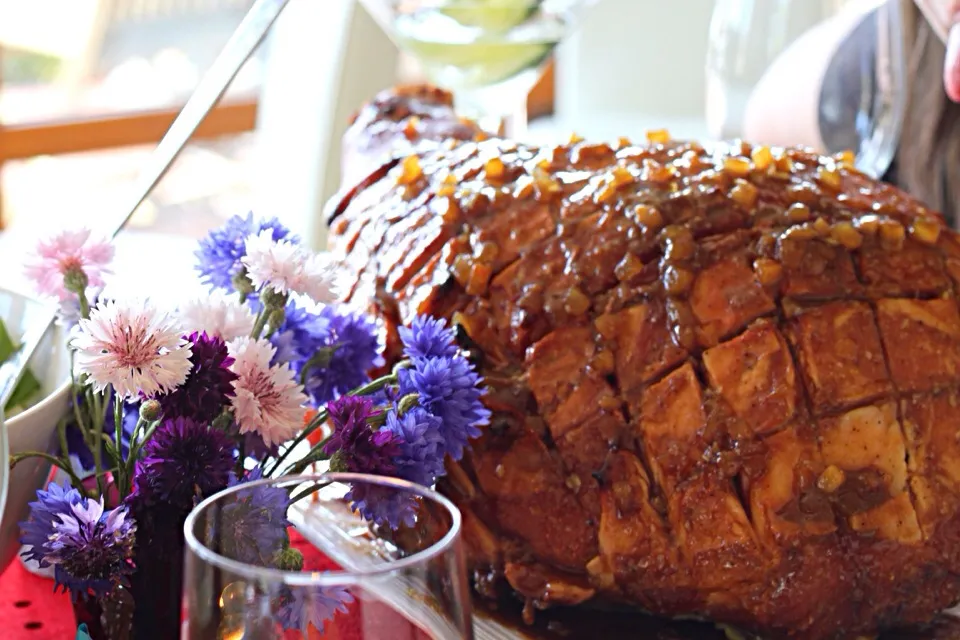 Snapdishの料理写真:Ginger glazed ham|kipper's kitchenさん