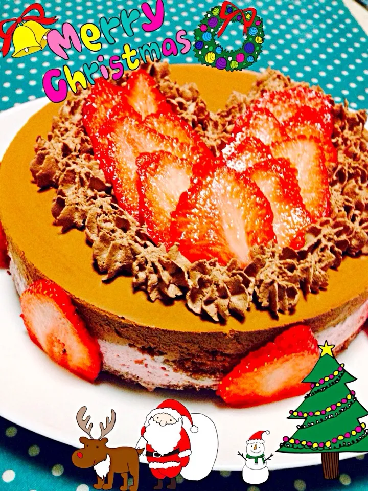 Snapdishの料理写真:クリスマスケーキ|ここさん