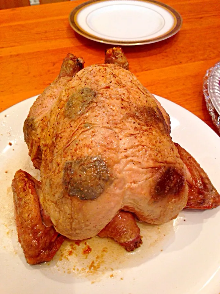 トリュフ入り鳥の丸焼き|まっくさん