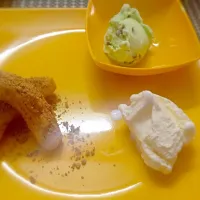 Banana fritter and ice cream|Miki Morisawaさん