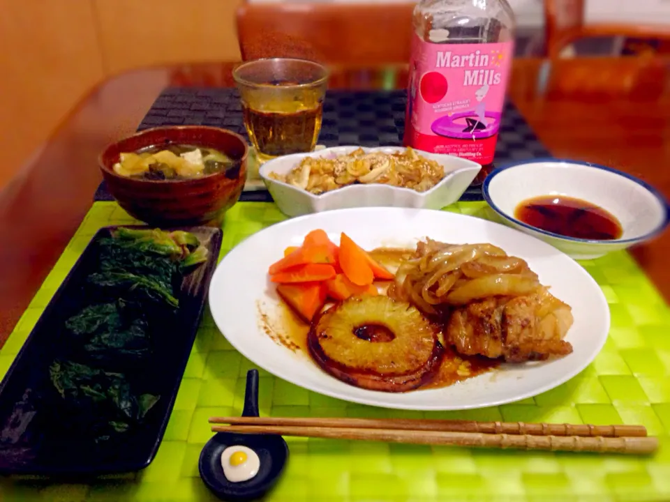 🌴🍍ハワイアン・ハムステーキ＆チキン・ソテー🍖|マニラ男さん