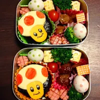 Snapdishの料理写真:キノピオ弁当|いくちょびさん