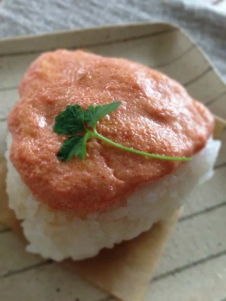 くららさんの料理 義母直伝の明太マヨ焼きおにぎり❤|sato*さん