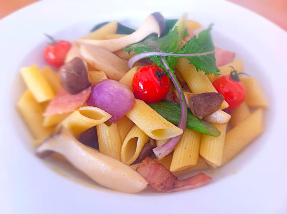 Snapdishの料理写真:Richesof the soil pasta Japanese flavor|Masakiさん