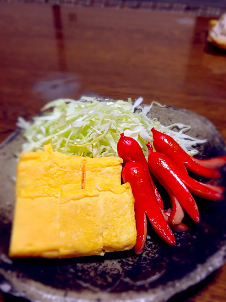 甘い卵焼きとタコウインナー|バゲットさん